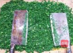 荠菜鲜肉黄金条的做法图解3