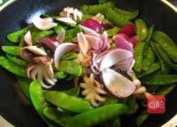 墨鱼仔炒荷豆的做法图解4