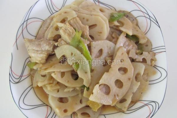 肉片炒莲藕