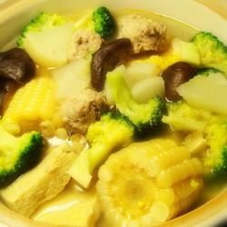 杂蔬肉丸煲的做法[图]