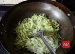 白菜炒千张丝的做法图解7