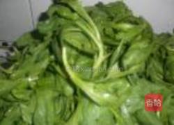 清炒茼蒿的做法图解1