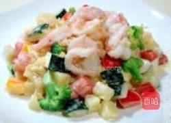 鲜虾果蔬沙拉的做法图解11