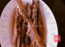 烤虾串的做法图解1