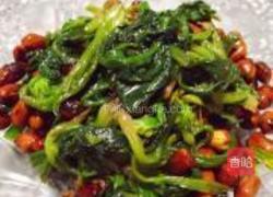 陈醋菠菜花生米的做法图解8