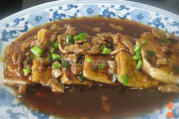 肉丝煎豆腐