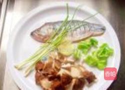 香葱香菇烤鲈鱼的做法图解3