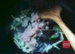 鸡蛋肉丝炒三样的做法图解9