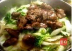 牛肉炒大白菜的做法图解3