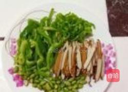 双椒豆干的做法图解2