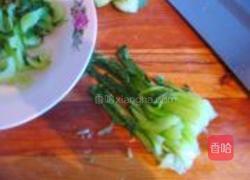 肉蛋烧汁油菜的做法图解4