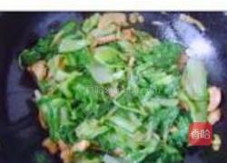 肉炒小白菜的做法图解7