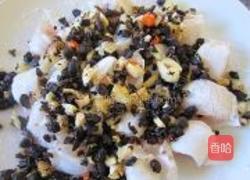蒜头豆豉蒸海鳝的做法图解3