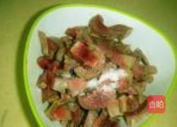 毛豆青椒炒鸭胗的做法图解2