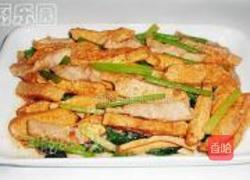 香芹白豆干炒肉的做法图解9