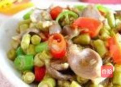 酸豆角炒鸽肫的做法图解10