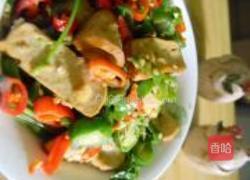 双椒豆香干的做法图解12