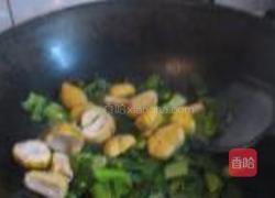 青菜板栗的做法图解4