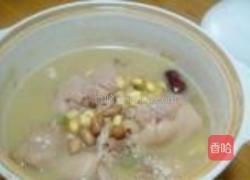 黄豆花生猪蹄煲的做法图解16