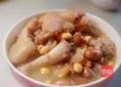 黄豆花生猪蹄煲的做法图解17