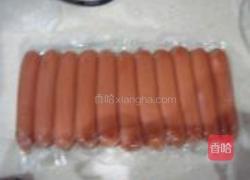 萝卜叶炒火腿的做法图解2