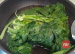 萝卜叶炒火腿的做法图解4