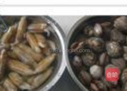 爆炒麻蛤蛏子的做法图解1