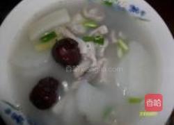 山药猪肚汤的做法图解3