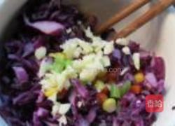 凉拌紫甘蓝玉米粒的做法图解10