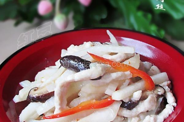 山药炒肉丝