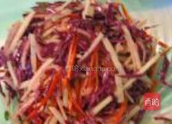 紫甘蓝拌苹果沙拉的做法图解7