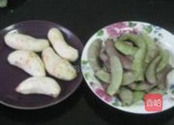 香沙芋烧扁豆的做法图解1