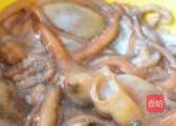 黄豆酱小葱拌八带的做法图解1