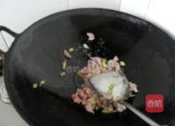 蒜苗豆干炒肉丝的做法图解3