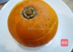 虾仁银鱼金瓜盅的做法图解10