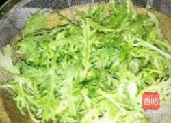 拌蓬蒿菜的做法图解1