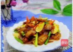 茭白回锅肉的做法图解11