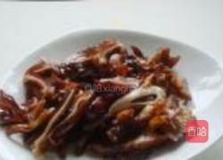 苦瓜炒腊猪耳朵的做法图解3