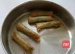 荠菜春卷的做法图解11