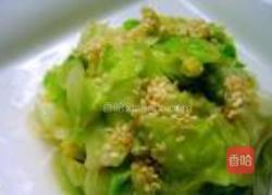 芝麻卷心菜的做法图解6