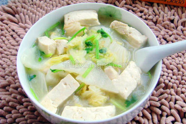 白菜豆腐汤