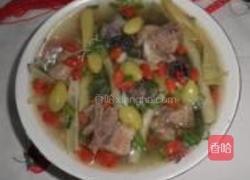 乌骨鸡银杏排骨汤的做法图解8