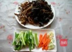 茶树菇烧木耳的做法图解1
