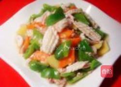 白炒墨鱼卷的做法图解15