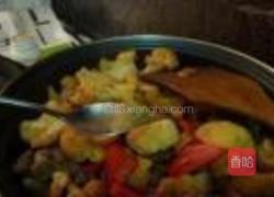 菜花炒鸡胗的做法图解10