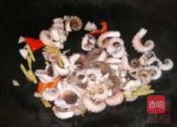 辣椒炒章鱼的做法图解7