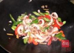 辣椒炒章鱼的做法图解8