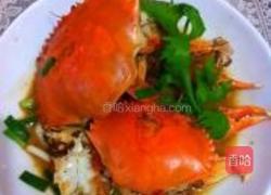 香烤红膏蟹的做法图解5