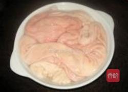 酸菜炒大肠的做法图解1