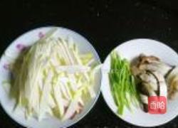 茭白炒豆干的做法图解3